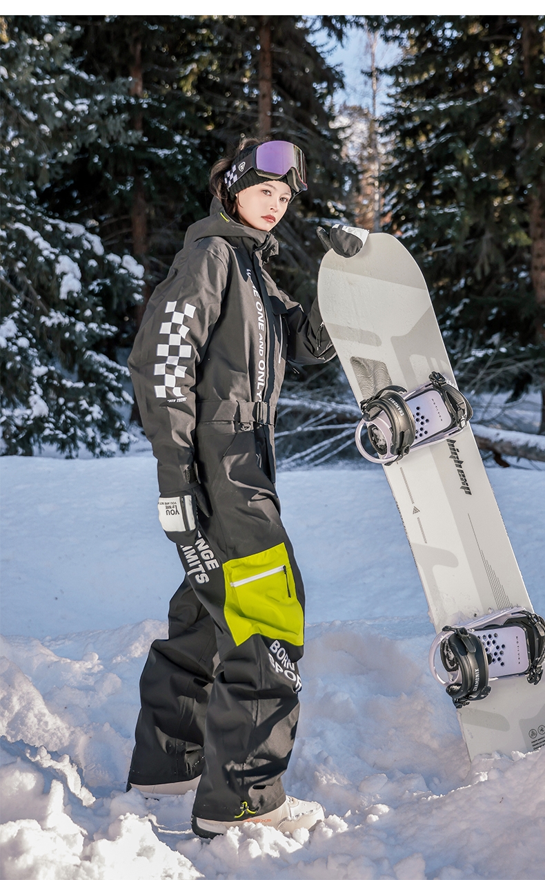 One-piece ski suit women's suit windproof