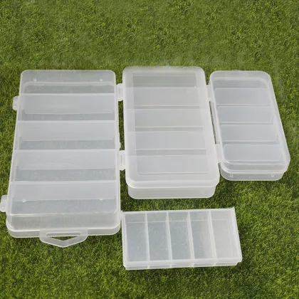 Wholesale Fishing Lure Tackle Box Clear Plastic Accessories Box for Fishing Lures