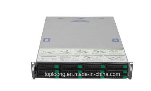 Top Quality 2u Rack Mount Hot Swap Server Case R265-12 Ms Storage Server Case 3PCS Mini SATA Cable with 12 Hot Swappable SATA&Sas Drive Bays