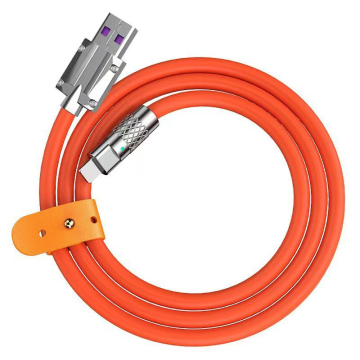 120W 6A Zinc Alloy USB to Type-C Fast Charging Data Cable for iPhone