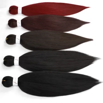 Yaki Straight Ombre Expression Hot Water Setting Wholesale Easy Braiding Hair 3 Tone Prestreched Braid Hair