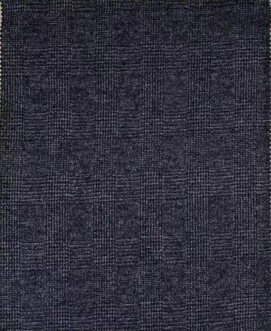 Knitted jacquard wool cotton suiting fabric