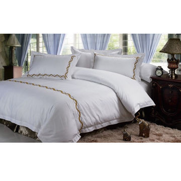 Linen tempat tidur Hotel, terbuat dari 100% katun, 40-an benang Count