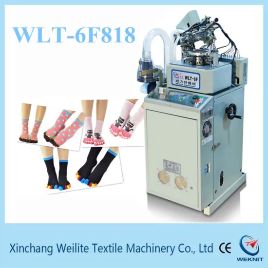6F-WLT fully computerized five toe socks knitting machine