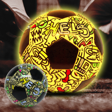 Pallone da calcio luminoso bagliore per massa
