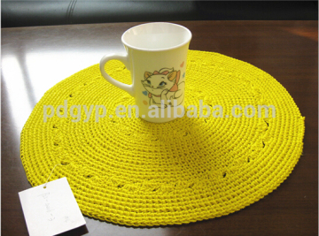 Colourful PP Yarn Placemats For Having Dinner