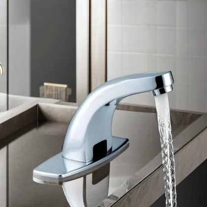 Touchless Thermostat Smart Bathroom Faucet with Electronic Sensors