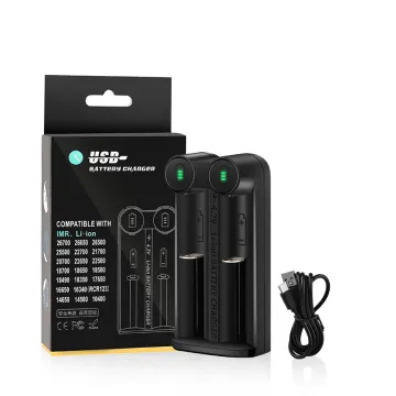 C2-newQ Portable 2-Slot Rechargeable Battery Charger: A Convenient Solution for 18650, 26800, and 21700 Lithium Batteries