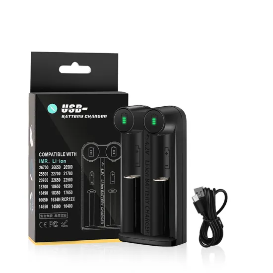 C2-newQ Portable 2-Slot Rechargeable Battery Charger: A Convenient Solution for 18650, 26800, and 21700 Lithium Batteries