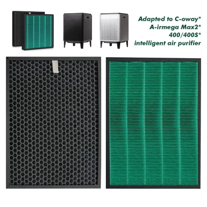 Hot Selling Air Purifier Parts: H12 H13 H14 Activated Carbon HEPA Filter Set for AIRMEGA Max2, Coway 400 400S (3111735)