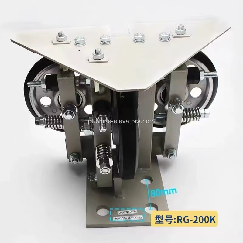 Sapata guia de rolos RG-200K para elevadores ThyssenKrupp