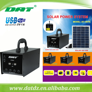 AT-1207A solar lighting system ,12v,with led bulbs led solar lighting garden