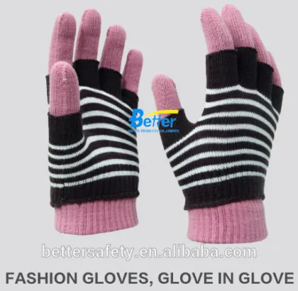 10 Guage Acrylic Yarn Seamless Knitted Magic Glove Protective Gloves