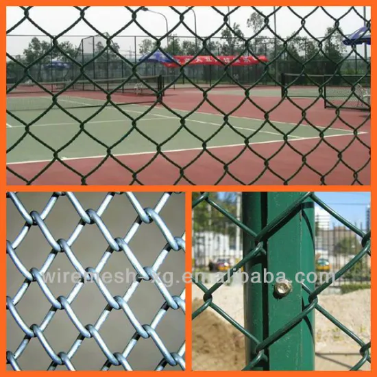 galvanized & PVC wire mesh/chain link fence/fencing wire mesh