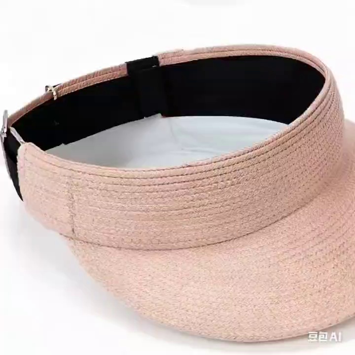 Womens Beach Straw Sun Visor Hat