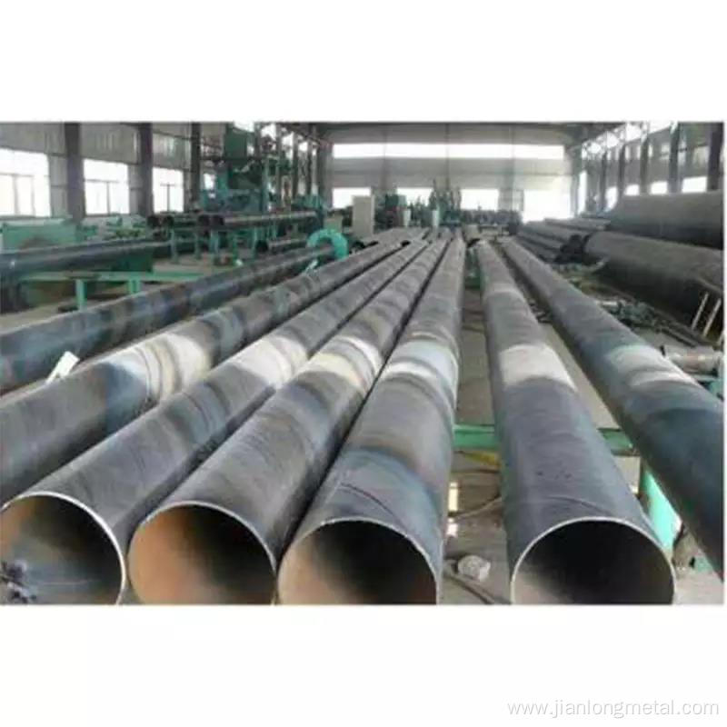 Lined spiral welded steel pipe