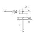 Caparplus Single lever concealed basin mixer