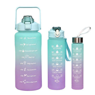 Colorful 3-in-1 Luxury Water Bottle: The Perfect Motivational Companion for Children
