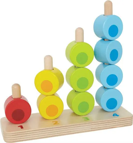 Wooden Toy - Counting Stacker