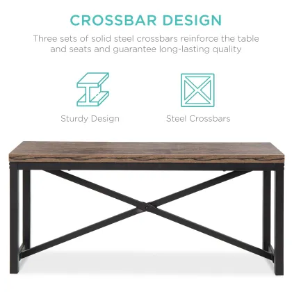 4 Seater Dining Room Kitchen Furniture Set: Dining Table and Chairs