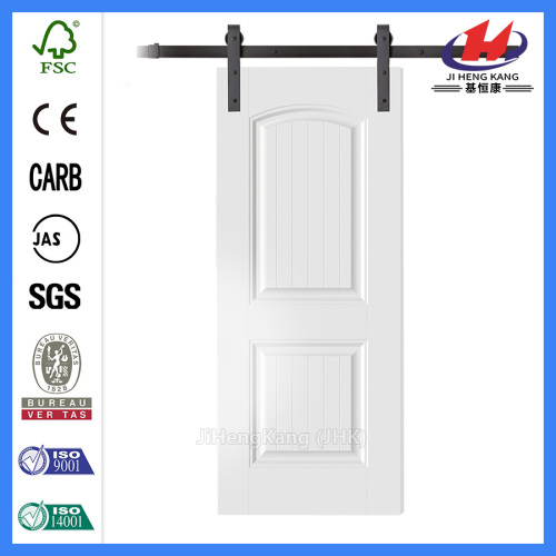 * JHK-S04 Portas de celeiro deslizantes interiores para casas instalando portas de celeiro deslizantes Porta de celeiro deslizante para banheiro