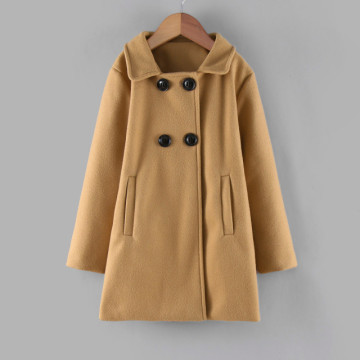 Girls Wool Coat Cotton Trench Coat