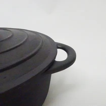 Matt Black Enamel Casserole Dish