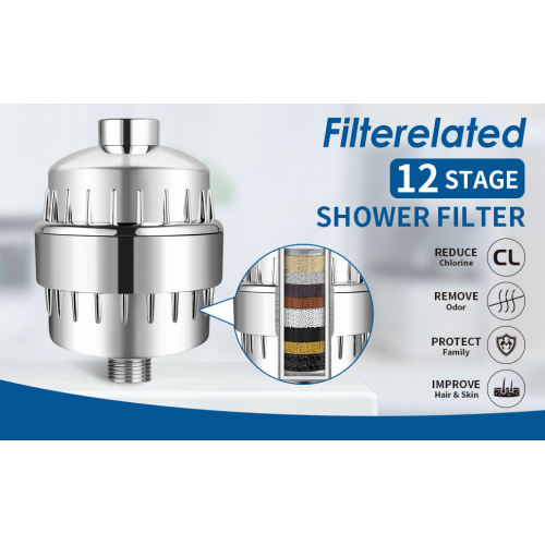 Filtereltated 12 -этасный душевой фильтр для жесткой воды