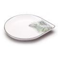 plastic angled fashion serving plate