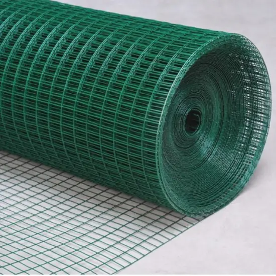 Welded Wire Fence PVC/Vinyl Coated Green