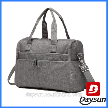 Stylish Multi-function Organizer Tote Cross Body Baby Nappy Changing Bag With Changing Pad Grey