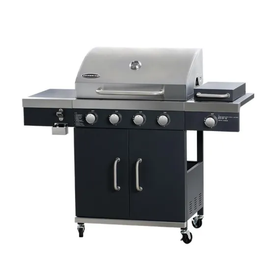 Heavy Duty Outdoor BBQ Grills Charcoal Gas Barbecue Oven for Camping