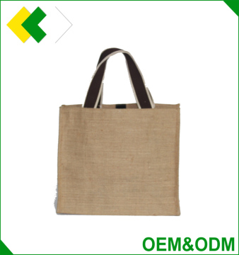 jute bag manufacturers with PVC screen printing tote bag