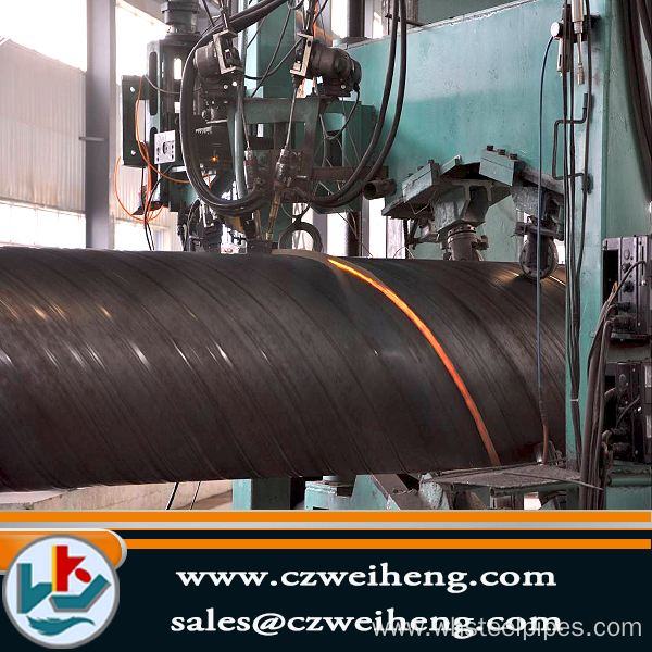 Big zize Q345B helical pipe