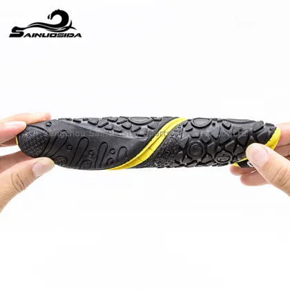 yellow neoprene waterproof diving shoes
