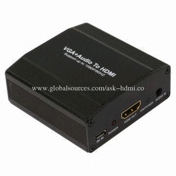 VGA to HDMI Converter, 1,920 x 1,080P at 60Hz Output