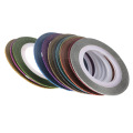 12Pcs/set DIY Shiny Scrub Nail Striping Tape Line 3D Nail Art Decoration Mixed Colors Nail Sticker Decals Rolls Thin Tape Tool