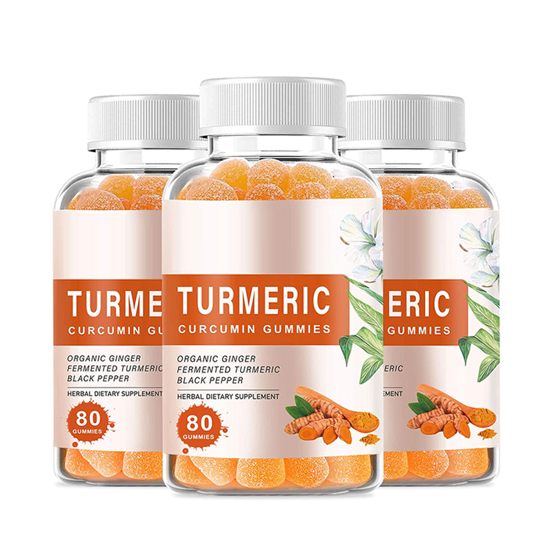 OEM/ODM Vegan Ginger Extract Bioperine Gummies Digestive Turmeric extract Gummies