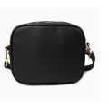 Trendy black crossbody bag