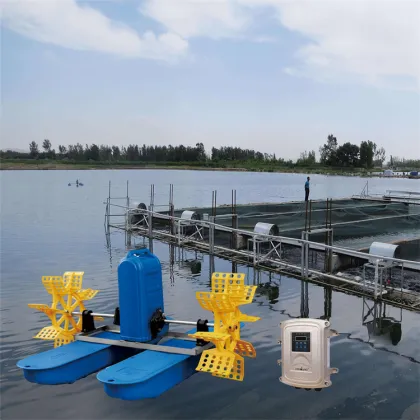 Solar Paddle Wheel Fish Pond Aerators for Farming