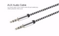 Kereta 3.5mm Fabric Braided/Jack Aux Aux Cable