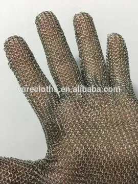 Butcher glove Chain mail protective glove ,Ring mesh glove ,Cut resistant glove