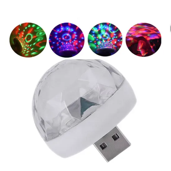 Sound-Controlled LED Magic Ball for Party and DJ Lights Disco Effects