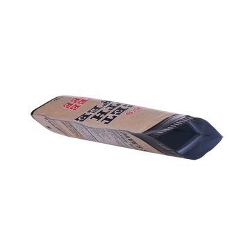 Zipper Brown Tea Food Stand Up Paper Bag