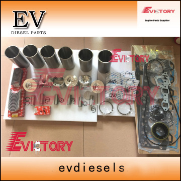 KOMATSU S6D125 rebuild overhaul kit gasket bearing piston
