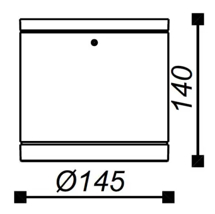 1x18W Cree LED Outdoor Ceiling Light
