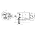 Motor DC 24V 800W para empilhadeira