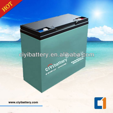 Kurşun asit pil e-bisiklet pil 6dzm22 pil 12V 22AH