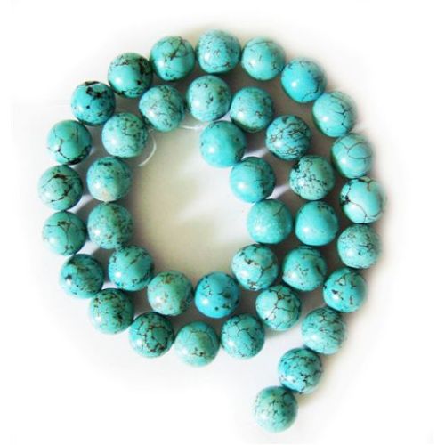 10MM Turquoise Round Beads