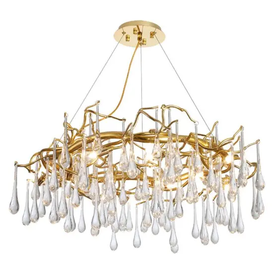 INSHINE Retro Drop Brass Pendant Light